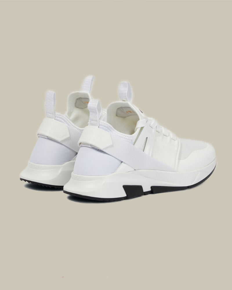 White Neoprene Suede Jago Sneaker