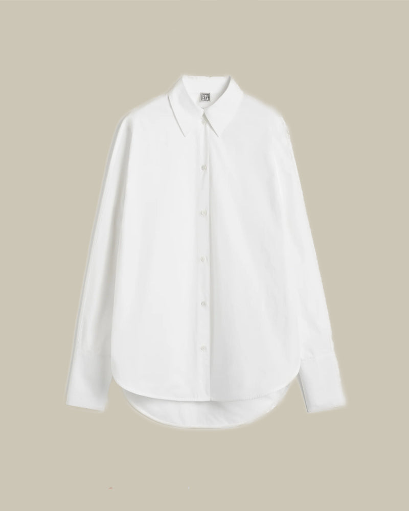 White Double Cuff Tuxedo Shirt