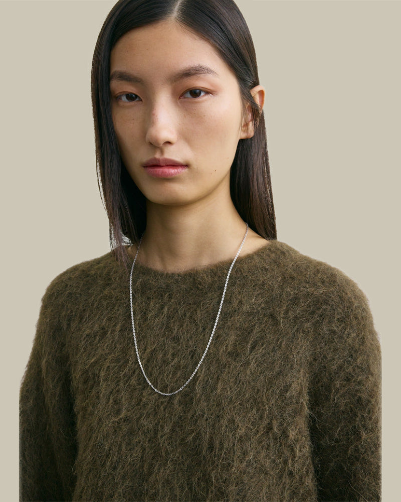 Boxy Alpaca Knit Pepper