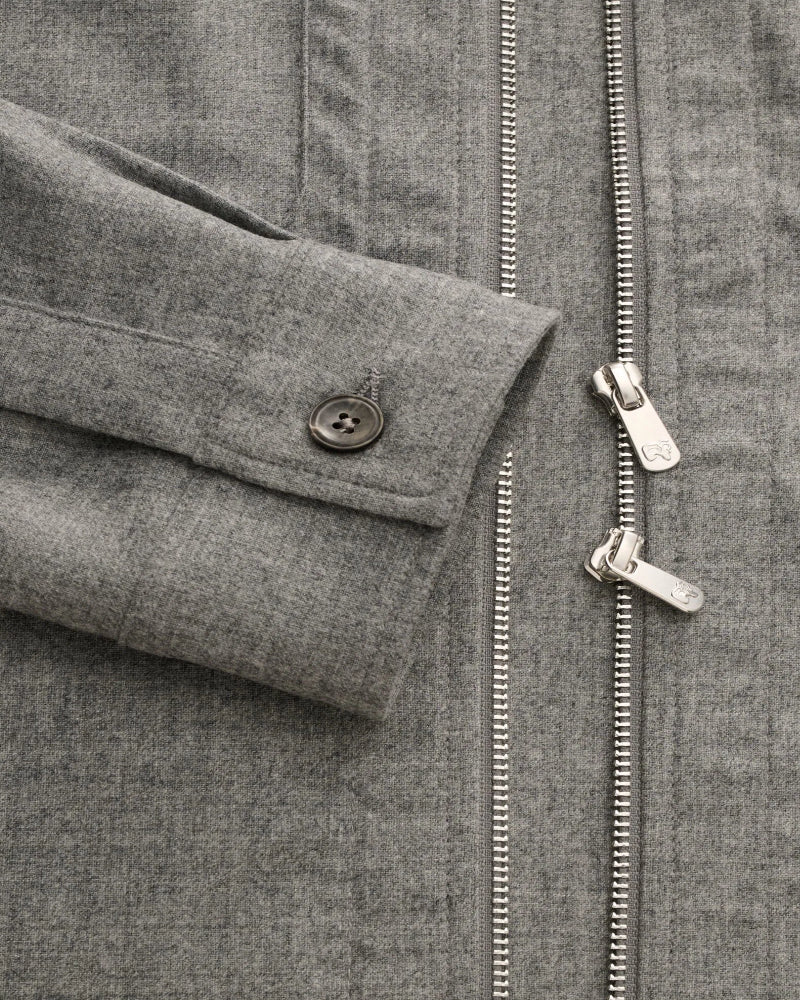 URUS Grey Stretch Cashmere Overshirt Twinset