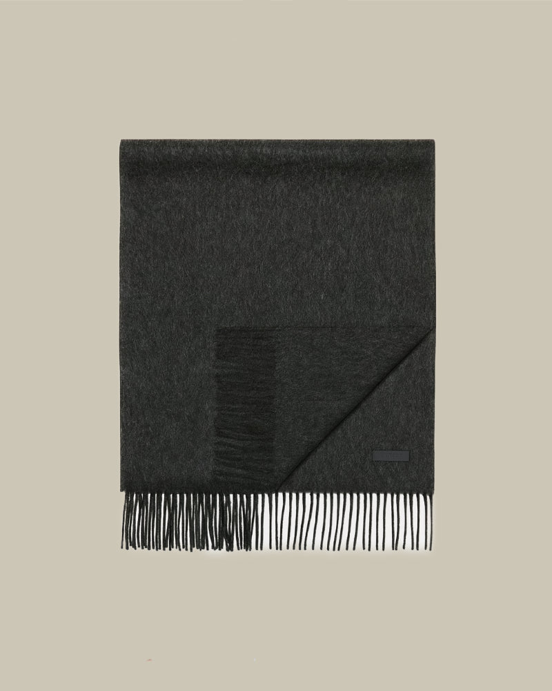 Charcoal Grey Oasi Cashmere Scarf