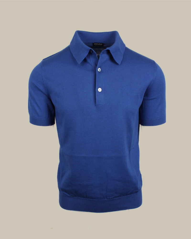 Ink Blue Premium Cotton Polo