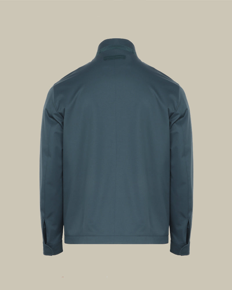Teal Microfiber Polyester Field Jacket