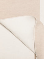 Double-Effect Ivory & Beige Wool Scarf