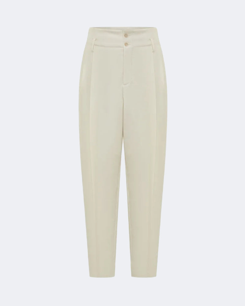 Pleated Flannel Trousers