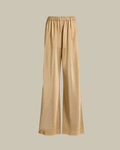 Wide Leg Gold Lurex Mesh Trousers