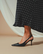 Brera 75 Sling Pump Black