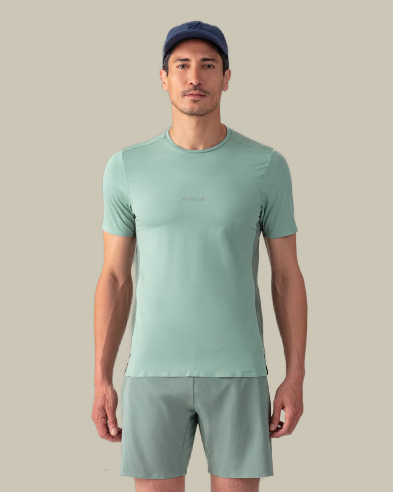 MOLVENO Green Mist Trail Running T Shirt