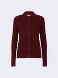 Audley Red Cashmere 7GG Cardigan