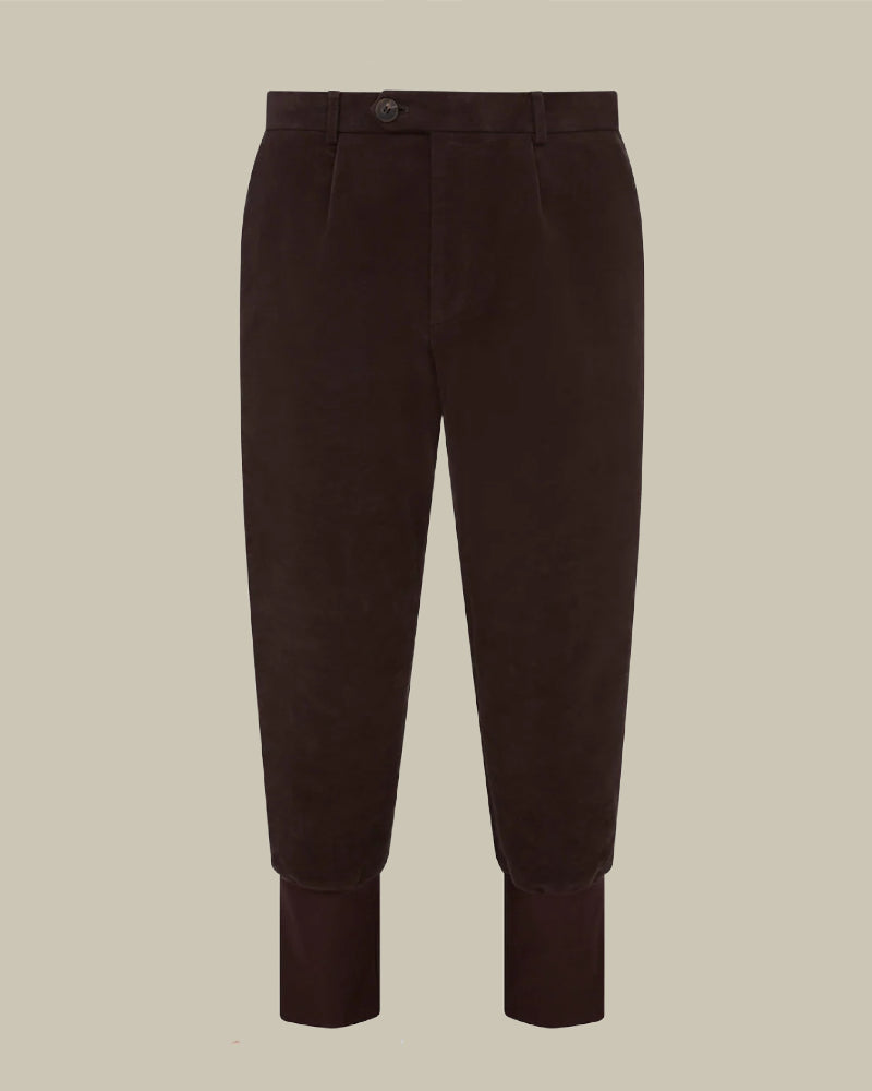 Rouge Brown Moleskin Breeks With Storm Cuff