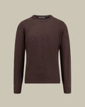 Brown Cashmere & Silk Crew Neck