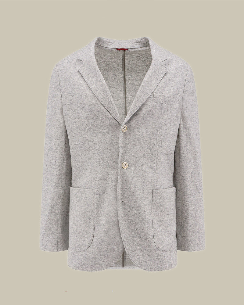 Cashmere Jersey Blazer Pearl Grey