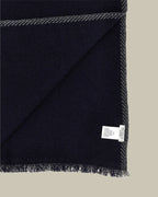 Navy/Grey Cashmere Scarf