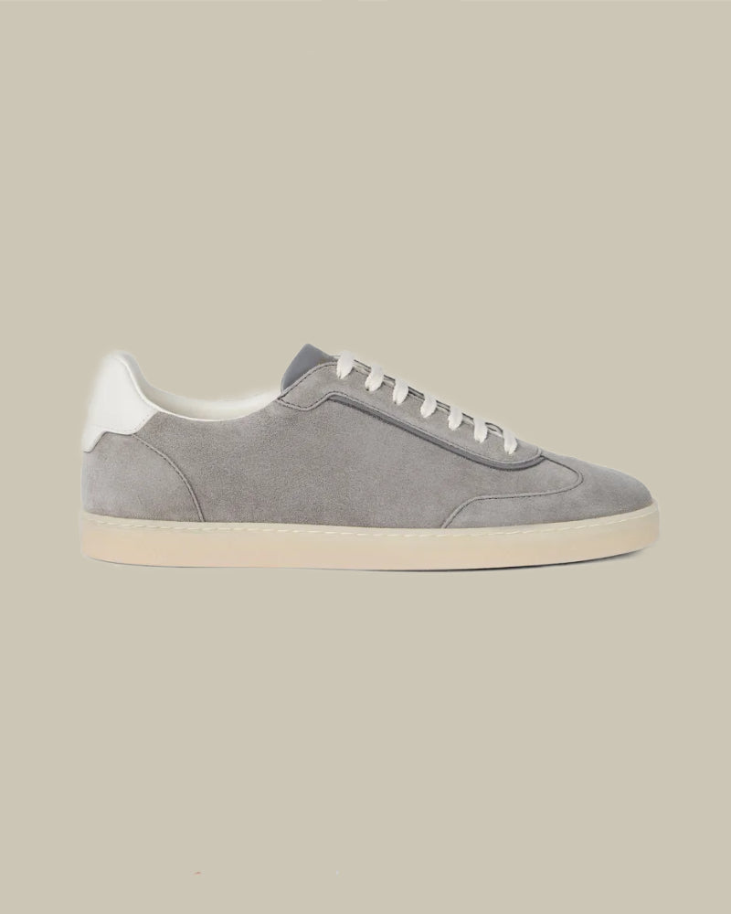 Grey Suede Rubber Sole Sneaker