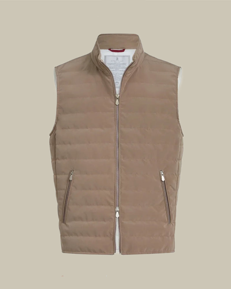 Hazelnut Bonded Down Vest