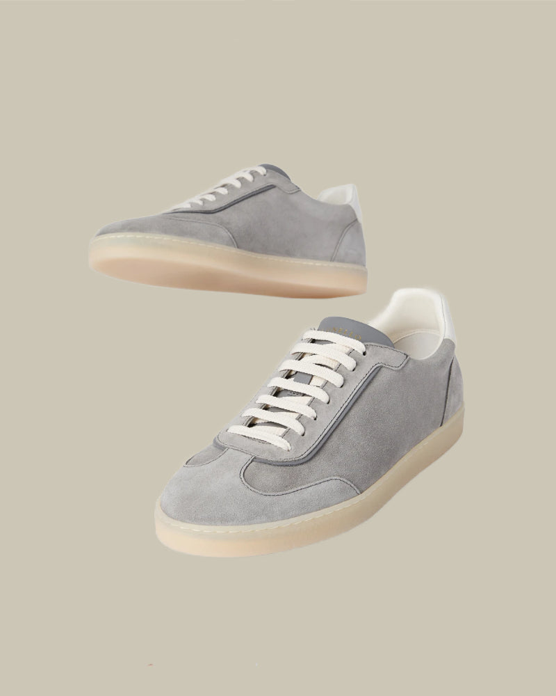 Grey Suede Rubber Sole Sneaker