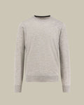 Ice Grey Cashmere & Silk Crew Neck
