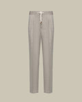 Brown Linen & Wool Trouser
