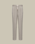 Brown Linen & Wool Trouser
