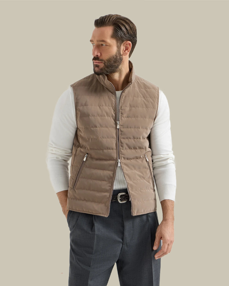 Hazelnut Bonded Down Vest