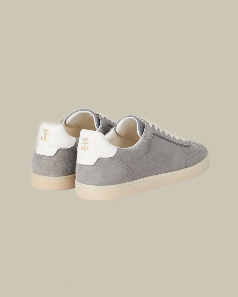 Grey Suede Rubber Sole Sneaker