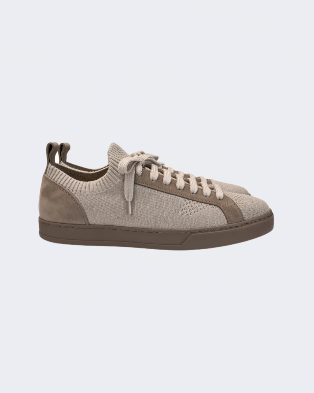 Beige Stretch Knit Sneaker