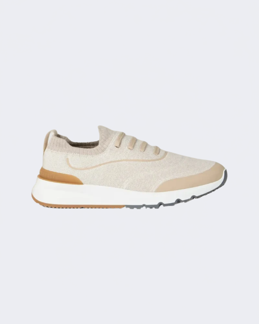 Beige Techno Cotton Knit Runner