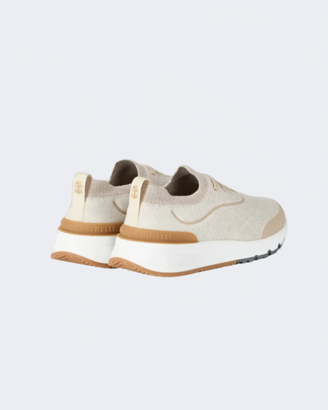 Beige Techno Cotton Knit Runner