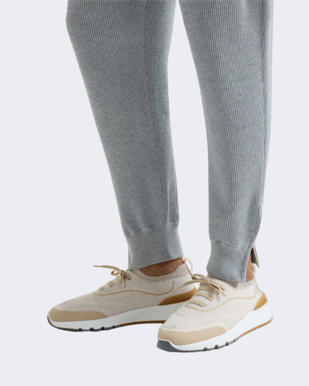 Beige Techno Cotton Knit Runner