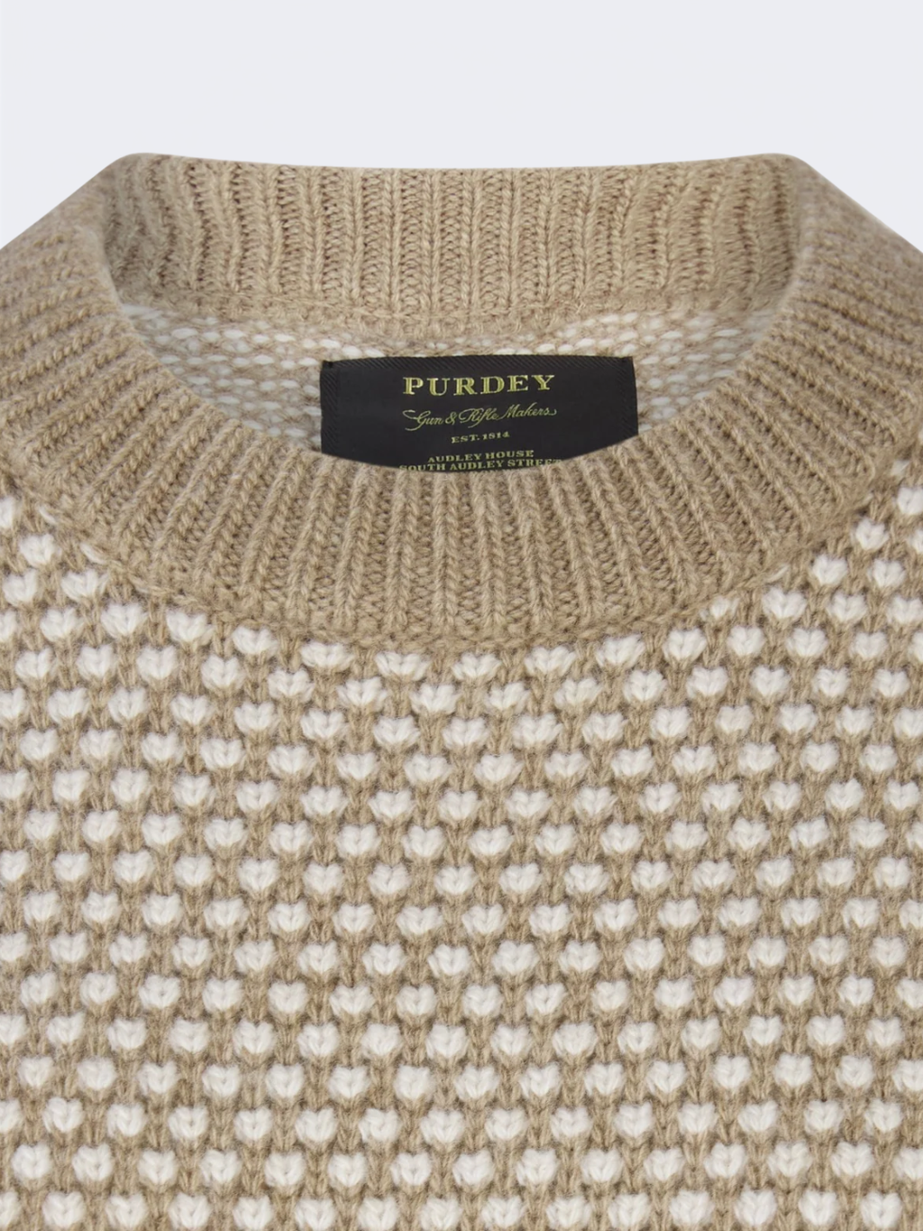 Camel Bi Colour Wool Sweater