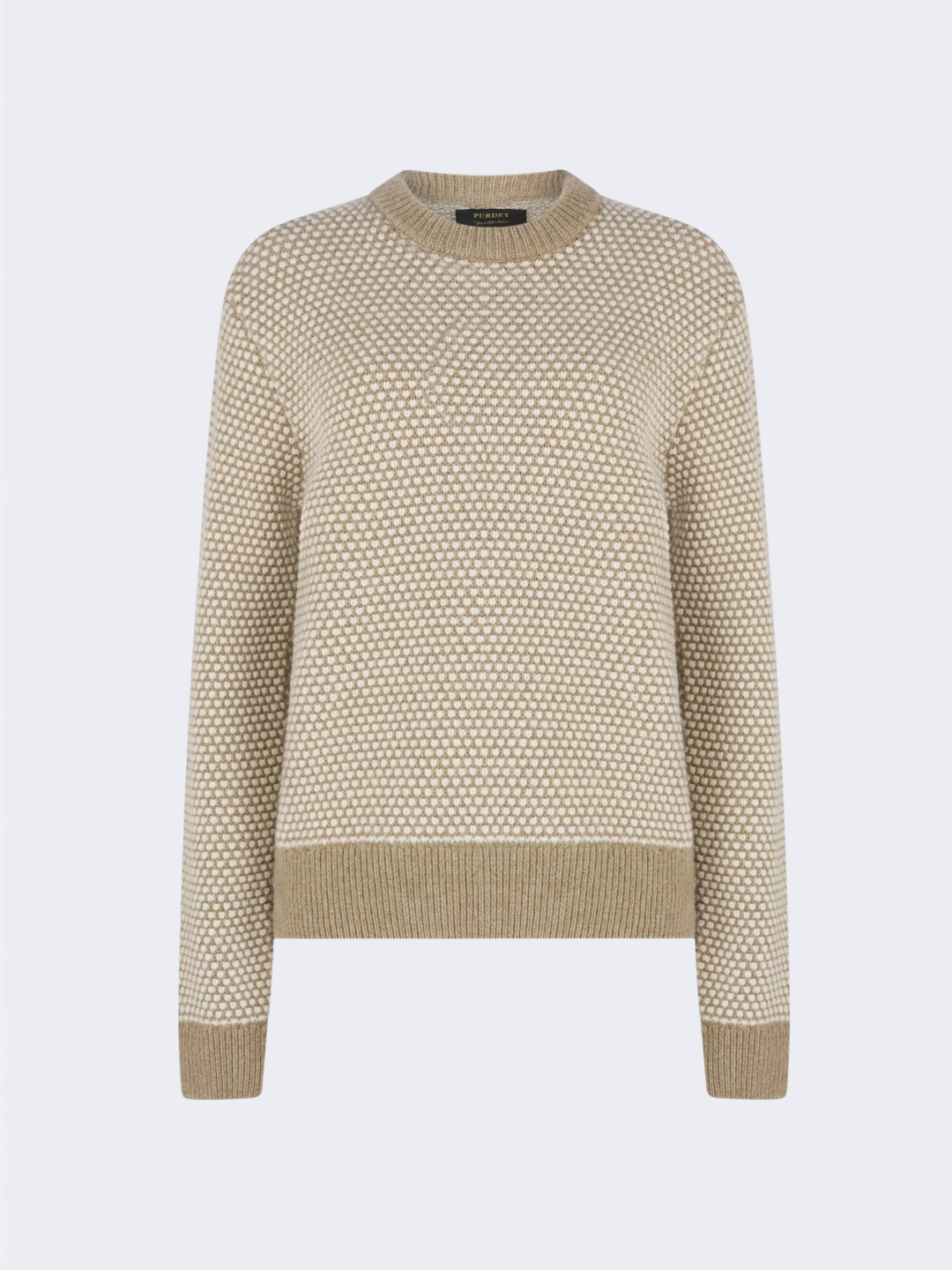 Camel Bi Colour Wool Sweater