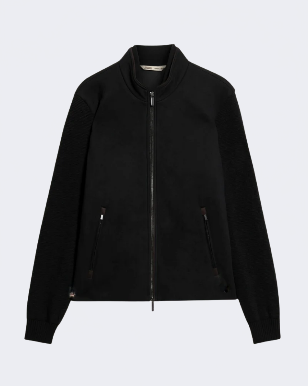 Black Brenta Hybrid Jacket