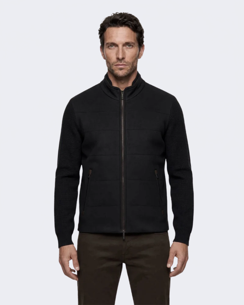 Black Brenta Hybrid Jacket