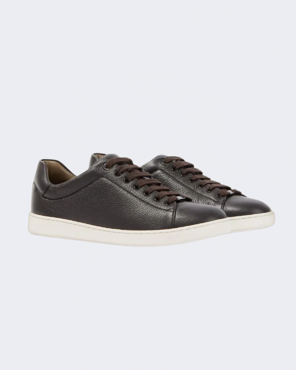 Brown Calf Skin Leather Cupsole Sneaker