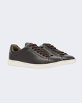 Brown Calf Skin Leather Cupsole Sneaker