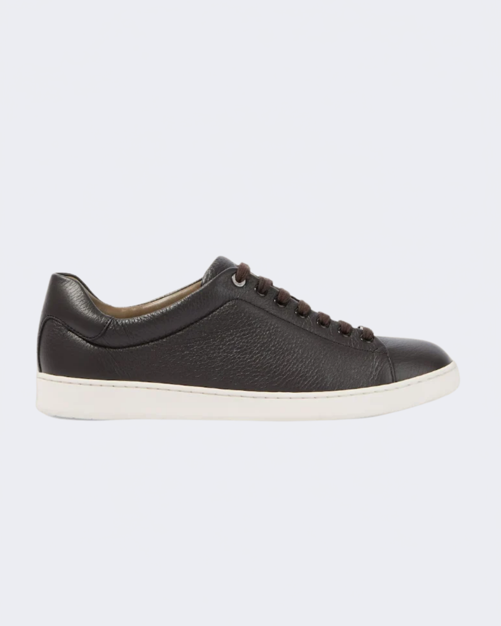 Brown Calf Skin Leather Cupsole Sneaker