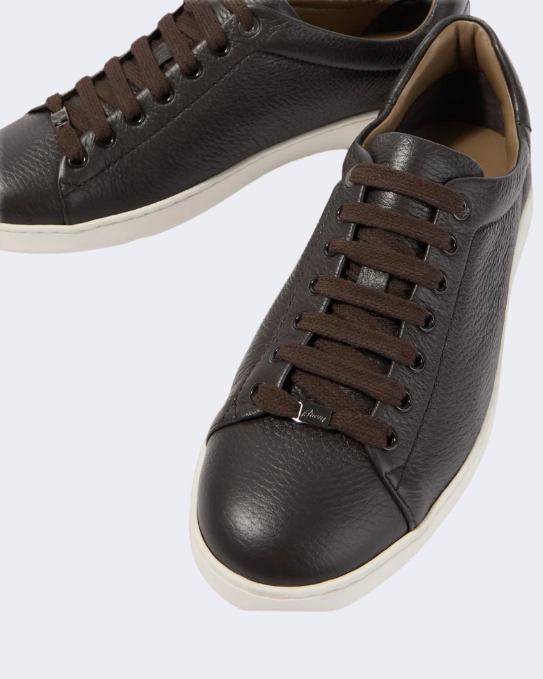Brown Calf Skin Leather Cupsole Sneaker