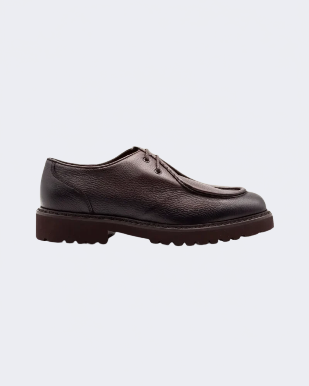 Brown Full Grain Leather Derby Shoe
