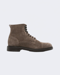 Brown Suede Lace Ankle Boots