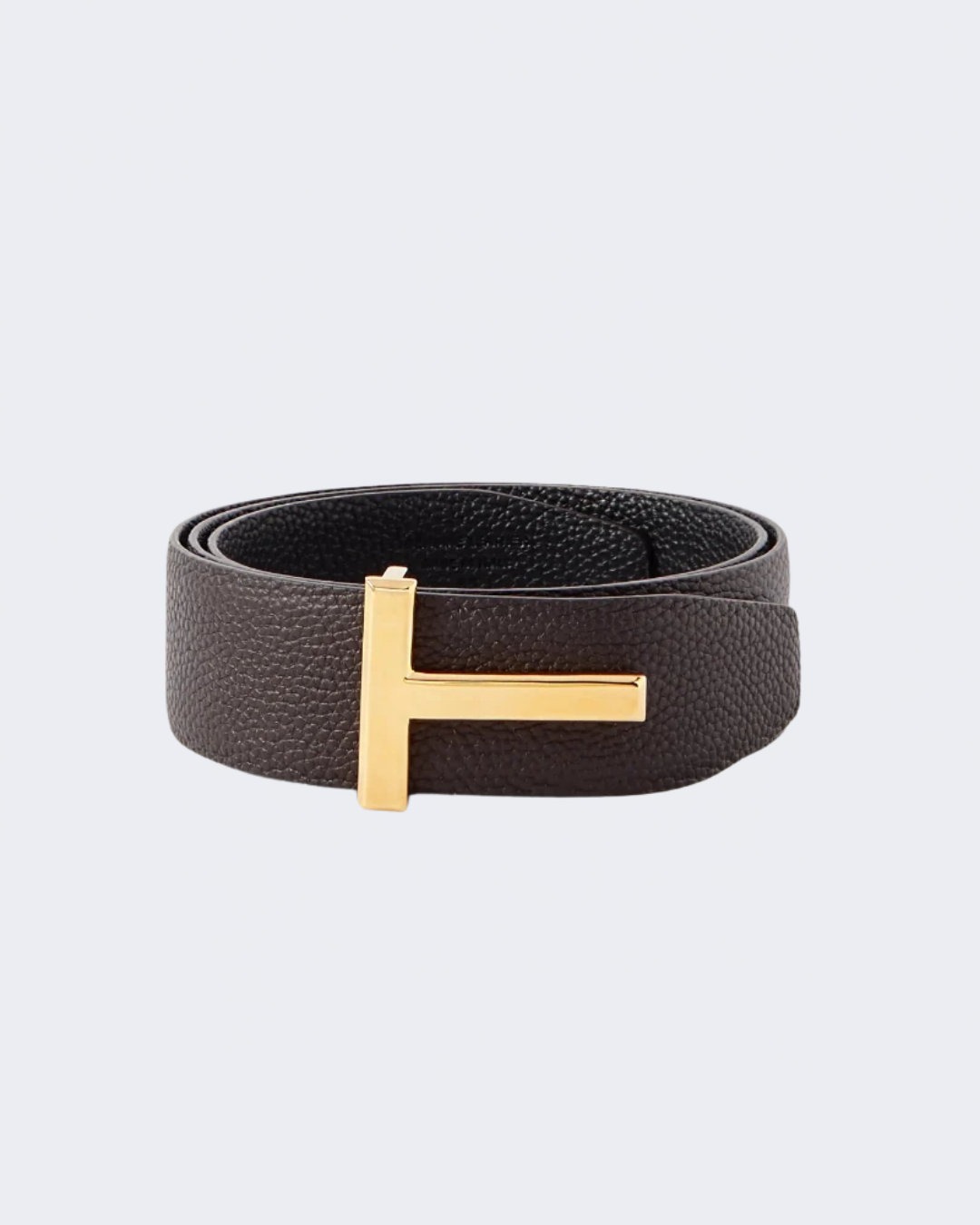 Brown & Black Reversible Leather Grain Belt