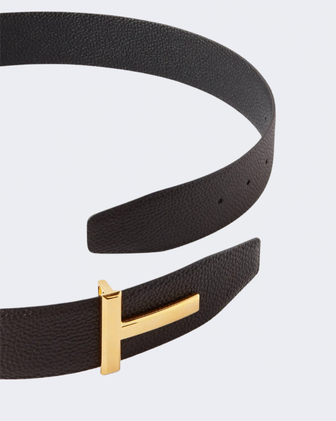 Brown & Black Reversible Leather Grain Belt