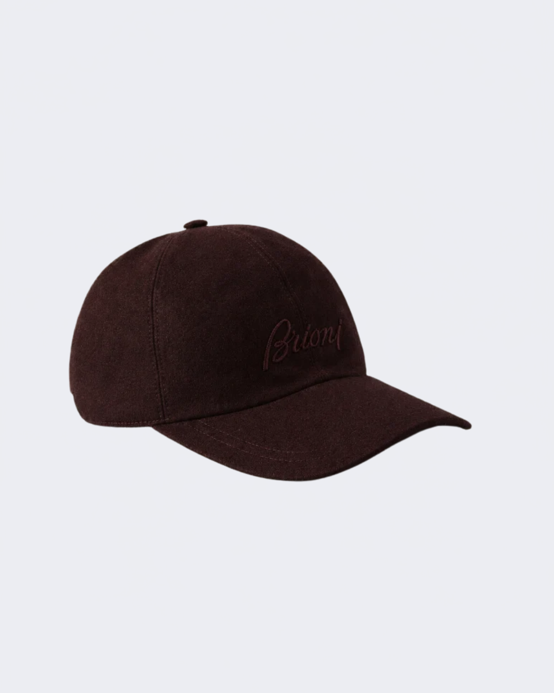 Burgundy Cashmere & Wool Flannel Logo Cap