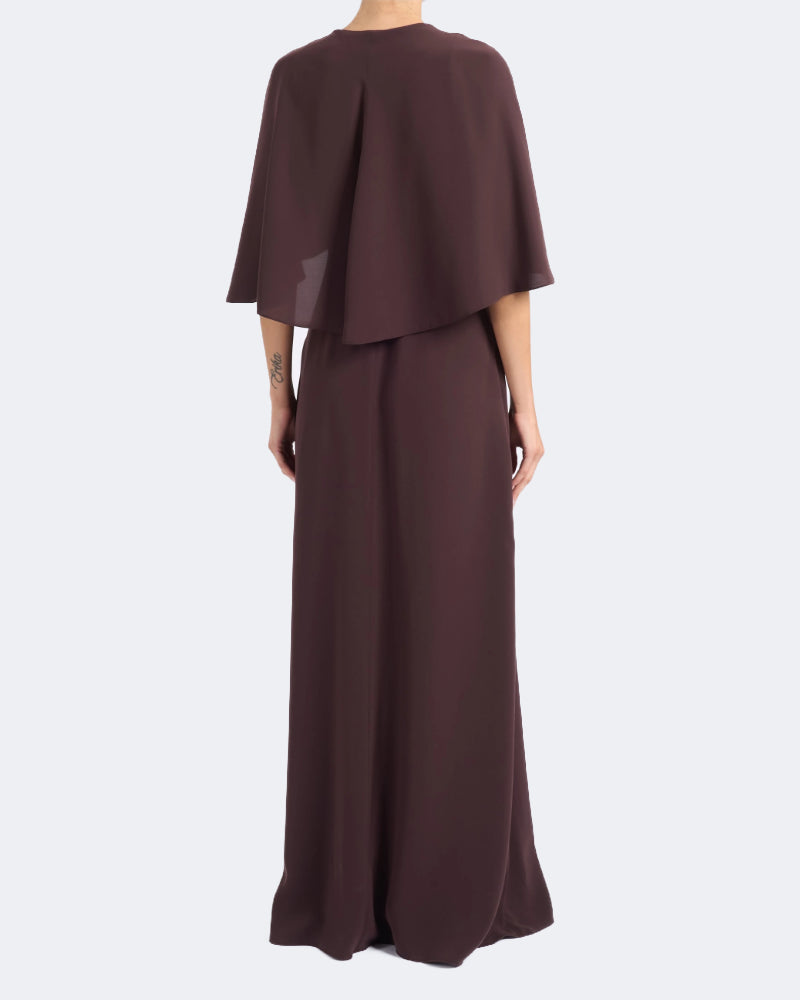Cady Dress With Cape Detail