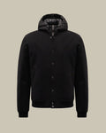 CALLUM Tech Jersey Hybrid Down Bomber Black