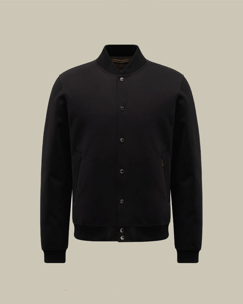 CALLUM Tech Jersey Hybrid Down Bomber Black