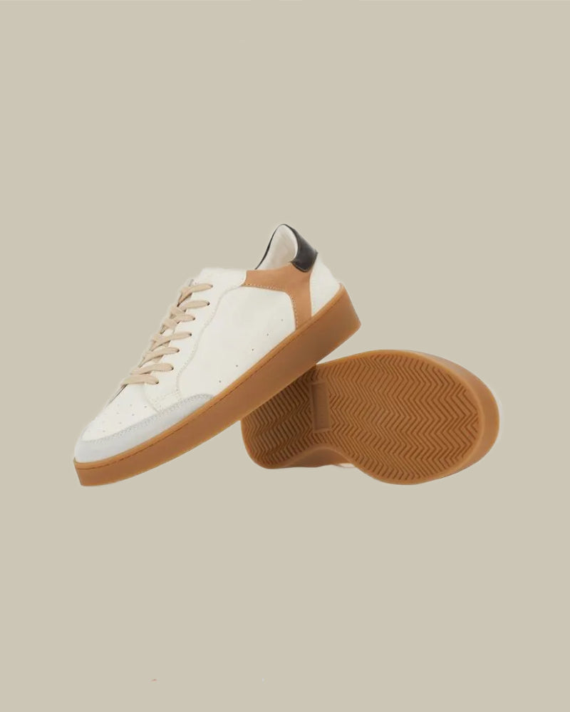 Cream Camel Leather Nuvola Sneaker