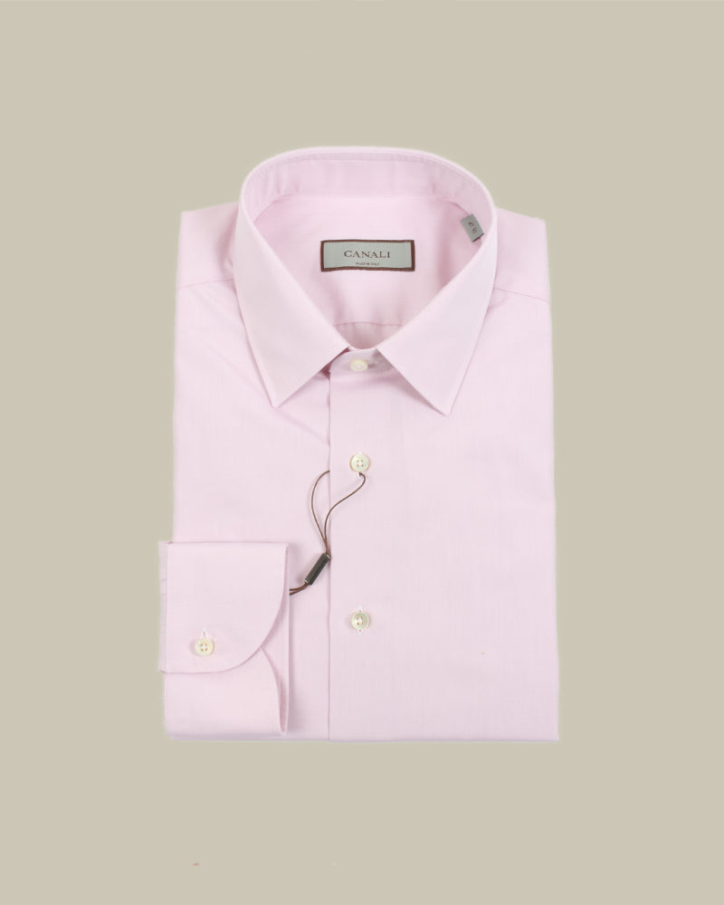 Pink Poplin Formal Shirt