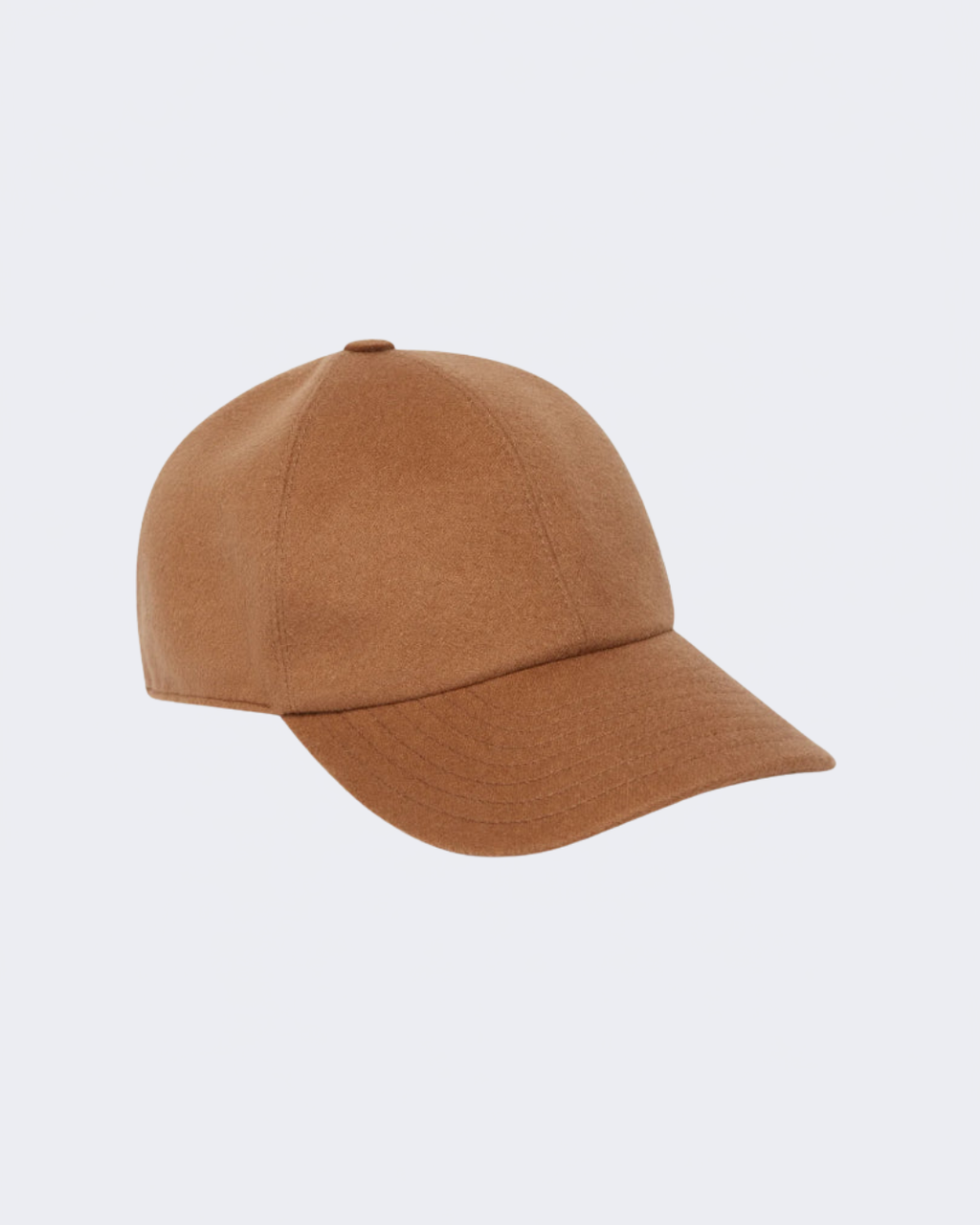 Cashmere Blend Camel Baseball Cap