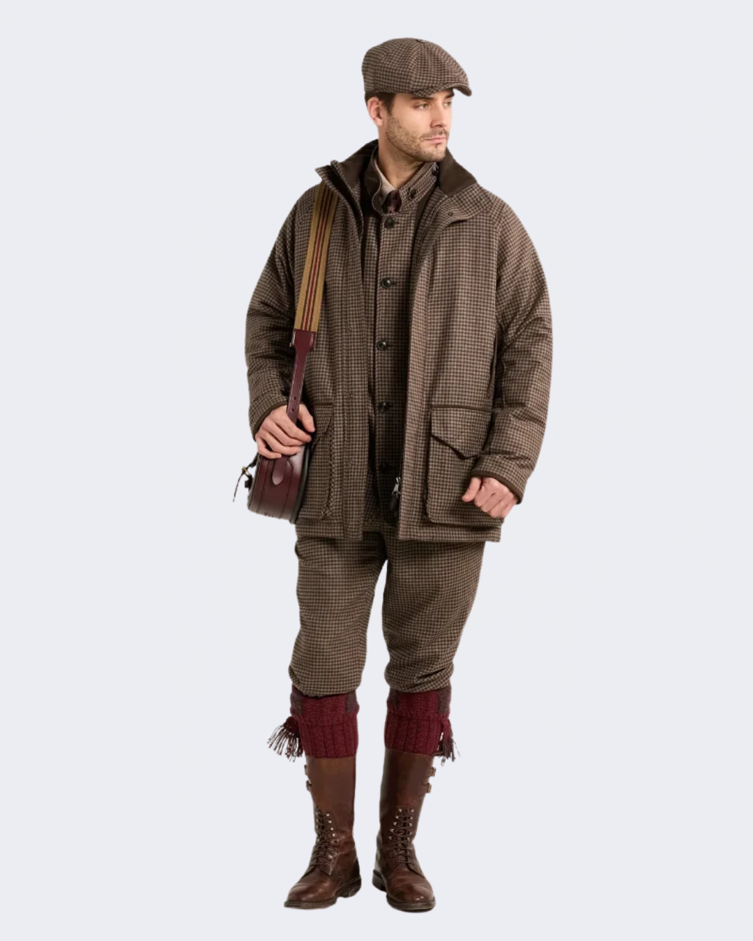 Cashmere Tweed Raglan Field Coat in Torridon Check