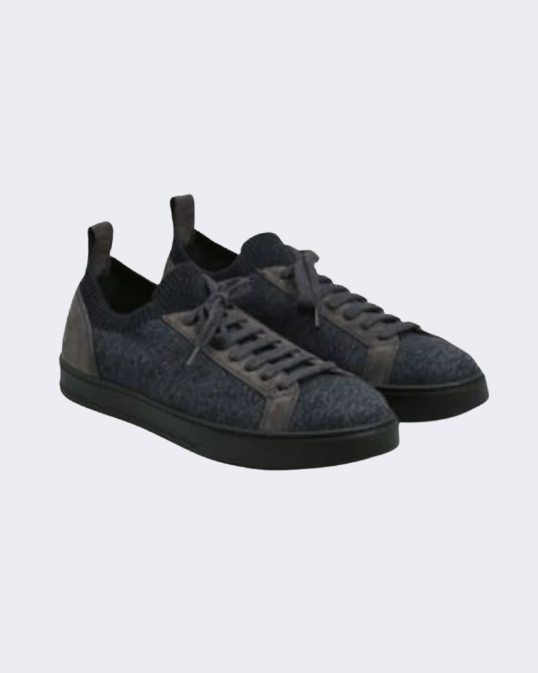 Charcoal Black Stretch Knit Sneaker